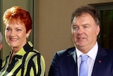 One Nation senator Rod Culleton with party leader Pauline Hanson.
