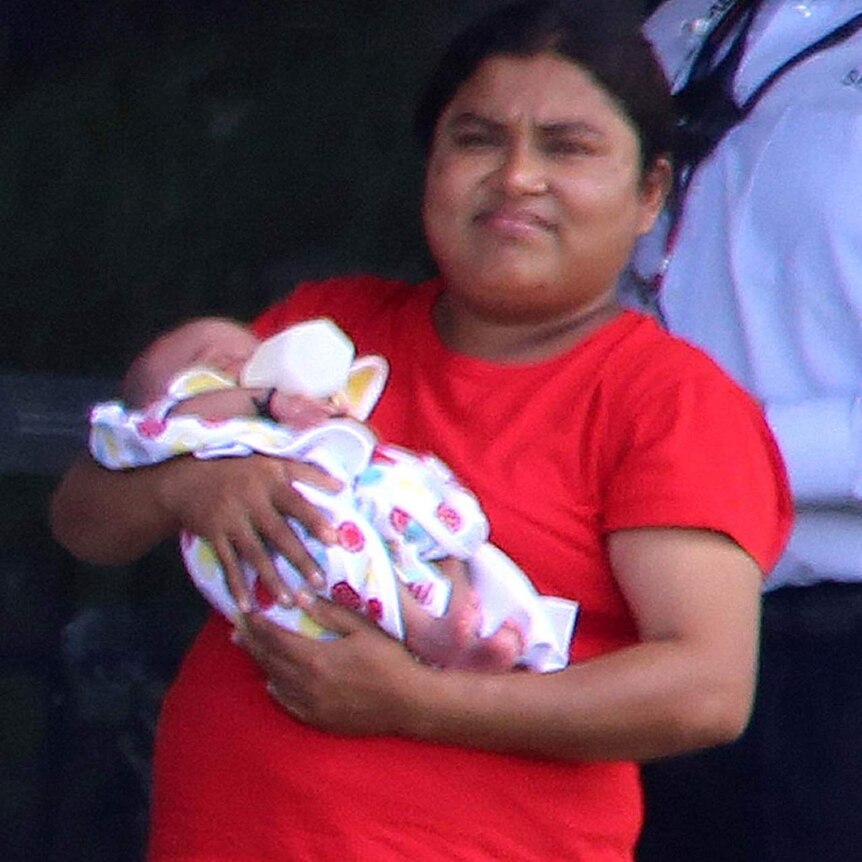 Asylum seeker Latifa and her baby Ferouz