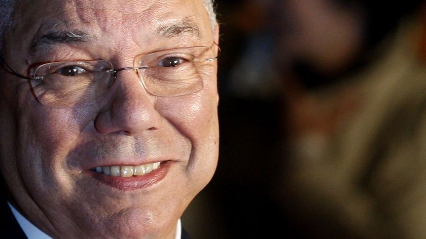 Former US secretary of State Colin Powell