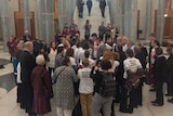 Religious protestors at parliament house