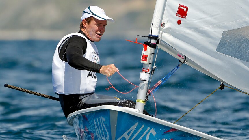 Slingsby competes in Laser class at Weymouth