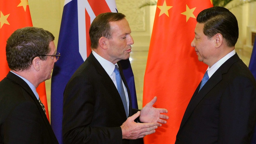 Abbott meets Xi in Beijing