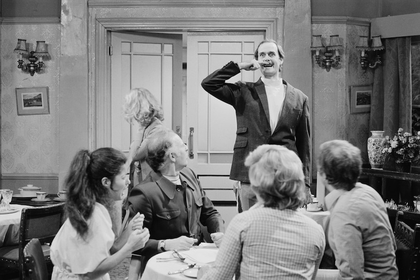 Fawlty Towers, Basil Fawlty with German guests