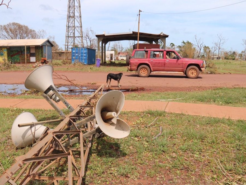 Cyclone Lam's damage in Galiwinku, on Elcho Island, NT