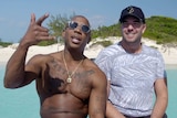 Rapper Ja Rule and entrepreneur Billy McFarland promote Fyre Festival in the Bahamas.