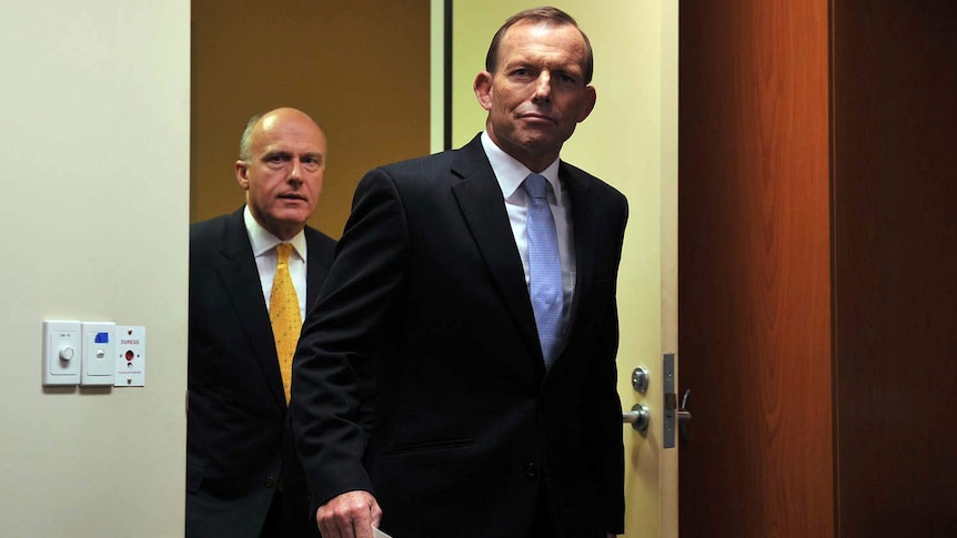 Tony Abbott and Eric Abetz
