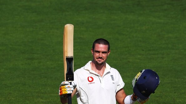 Long-awaited ton... Kevin Pietersen produced his first score above 50 since August.