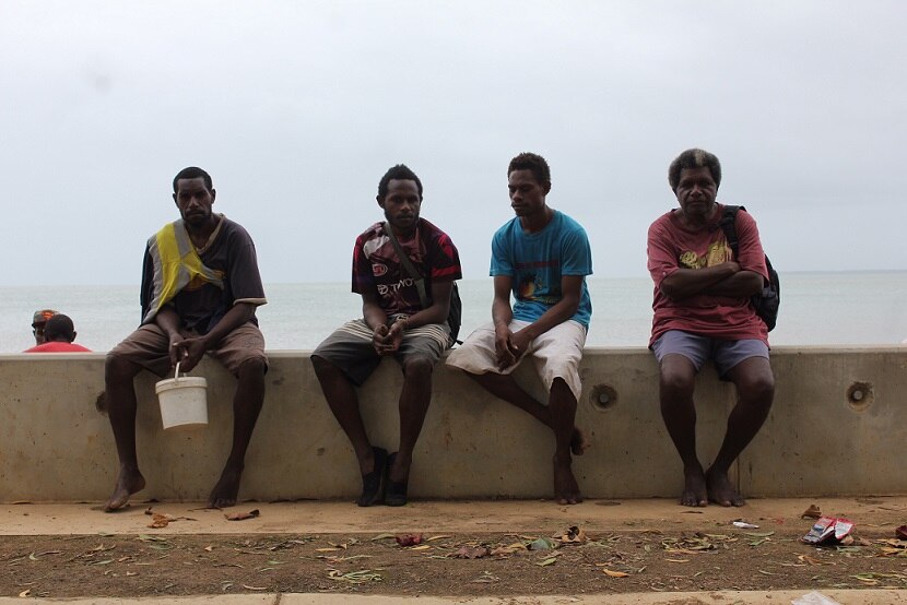 Saibai islanders celebrate new 24.5m seawall to fight rising ocean