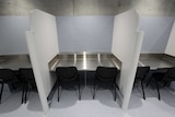 A cubicle in Melbourne's first supervised injecting room.
