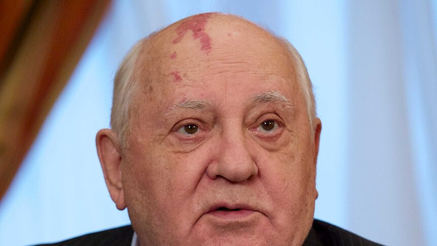 Close up image of Mikhail Gorbachev