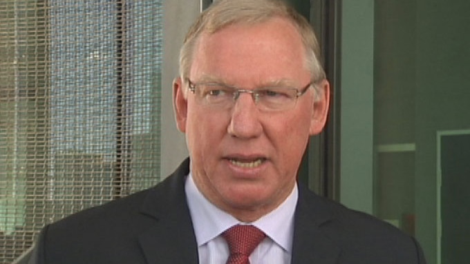 TV still of Qld Deputy Premier Jeff Seeney in Brisbane. Thur Feb 27, 2014