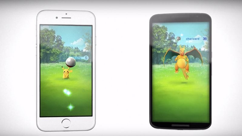 A still image from the Pokemon Go release trailer