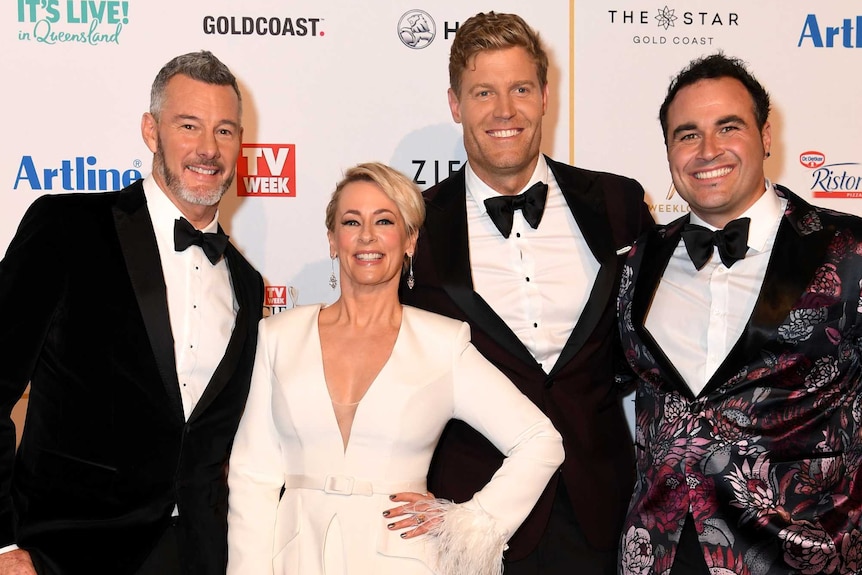 The Living Room cast at the Logies