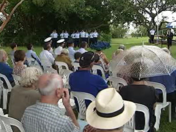 95 years on from the landing, people in Darwin gather to commemorate the landing that won the 'Great Air Race'.