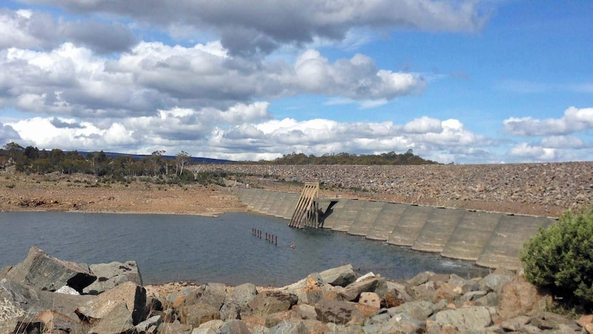 Great Lake dam in central Tasmania