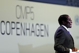 Robert Mugabe delivers a speech at the COP15 UN Climate Change Conference