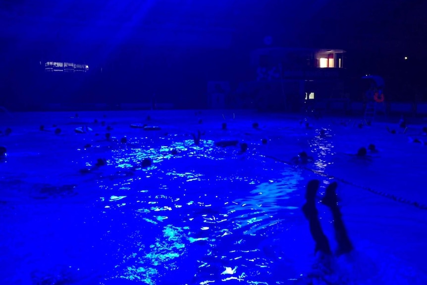 Wet Sounds Fringe show at the Adelaide Aquatic Centre.