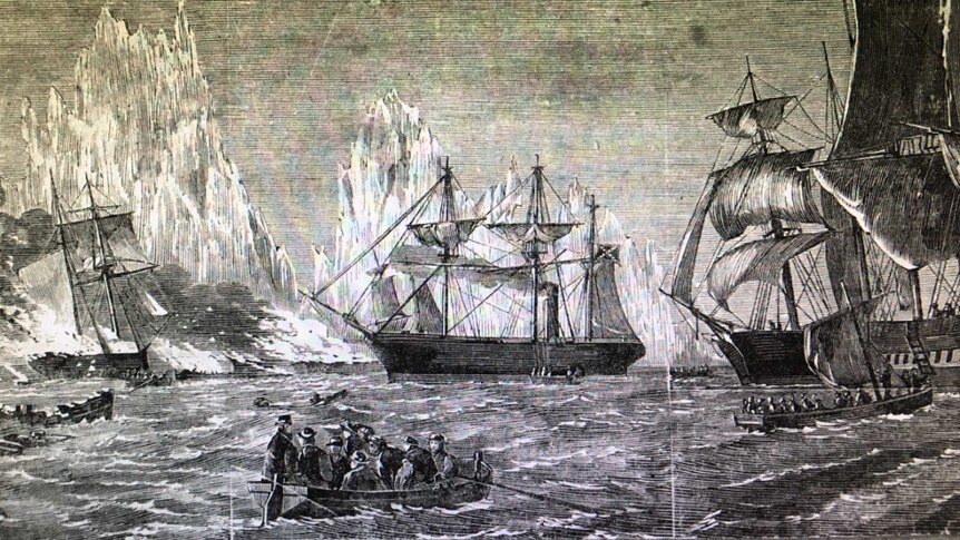 An illustration of the CSS Shenandoah, one of the most successful raiders during the US Civil War, sinking 38 vessels. The State Library of Victoria is seeking to purchase the diary of army lieutenant Debney Scales, after the ship visited Melbourne in 1865.