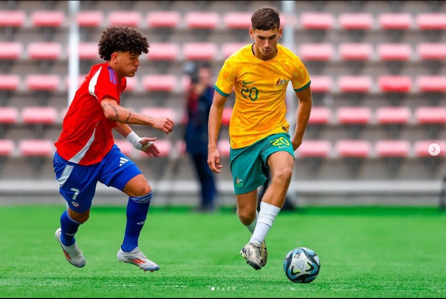 Footballer Bailey O'Neil represents Australia