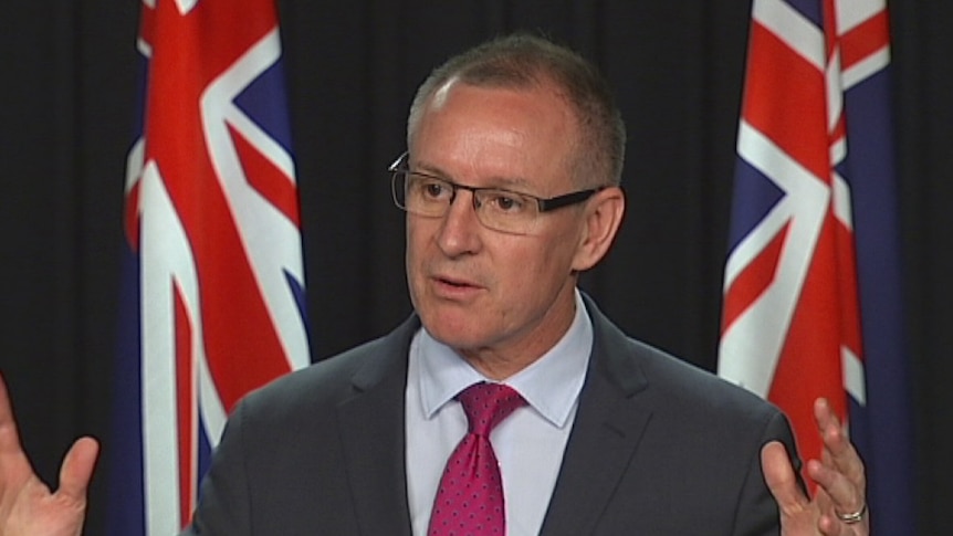 Premier Jay Weatherill with his glasses on