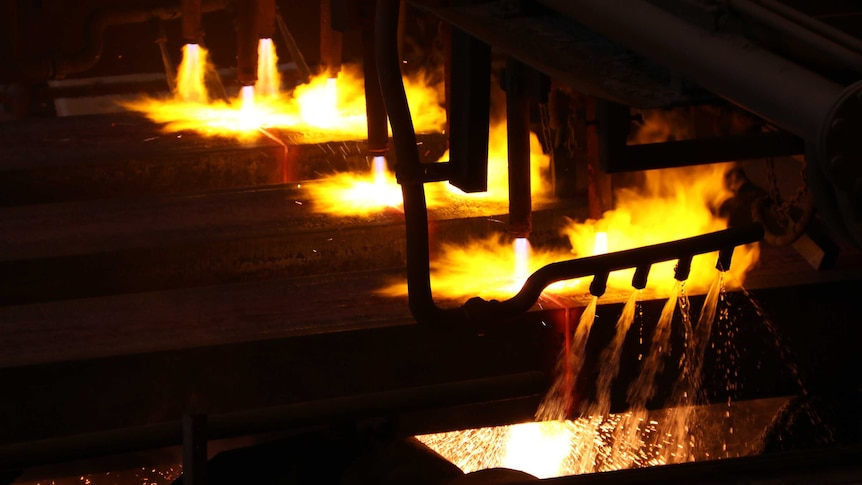 Arrium's steelworks at Whyalla in operation
