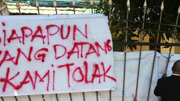 Asrama mahasiswa Papua di Surabaya yang menjadi lokasi tindakan rasisme dan pelemparan ular.