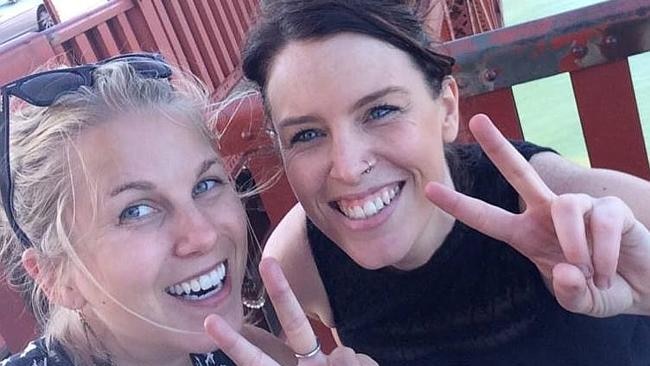 A Facebook image of Kylie Bretag (right), 27 October 2014.