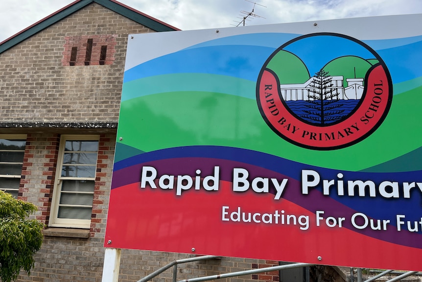 The sign for the Rapid Bay Primary School