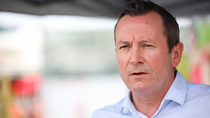 A close-up of WA Premier Mark McGowan.