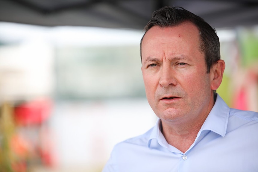 A close-up of WA Premier Mark McGowan.