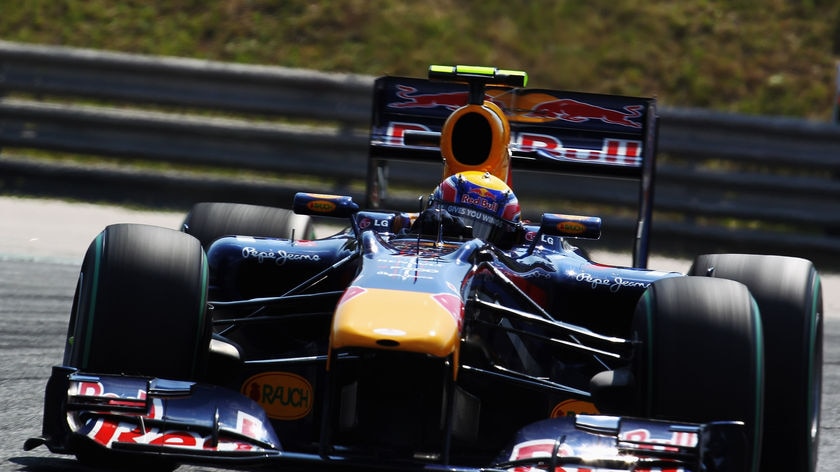 Webber leads the championship by four points from Lewis Hamilton.