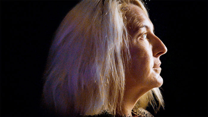 A picture of the side of Nicola Gobbo's face. She is facing right, looking slightly up