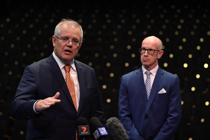 Scott Morrison and Richard Errington