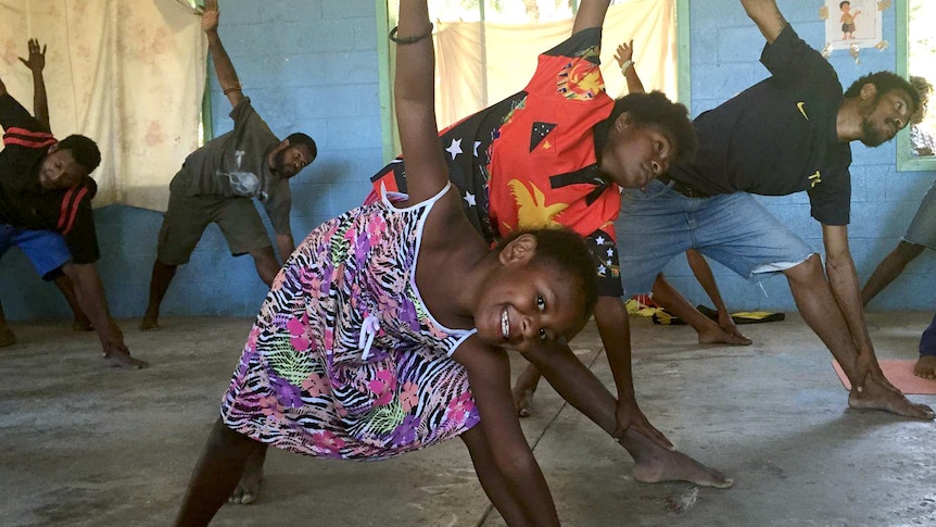 Yoga in PNG's Upper Talai settlement