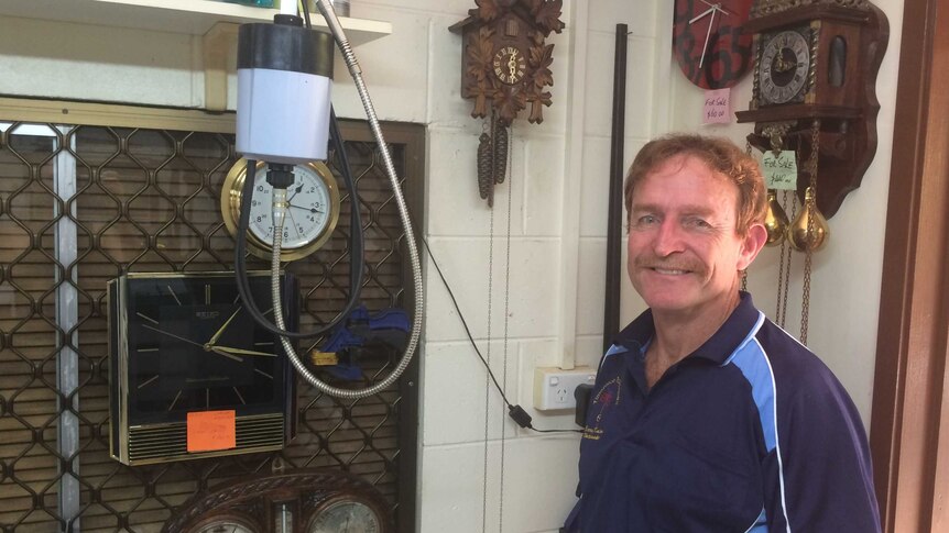 Barry Kalms believes he is the only watchmaker in far north Queensland.