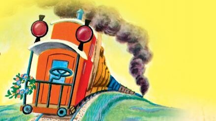 An illustration from the classic Little Golden Book: The Little Red Caboose