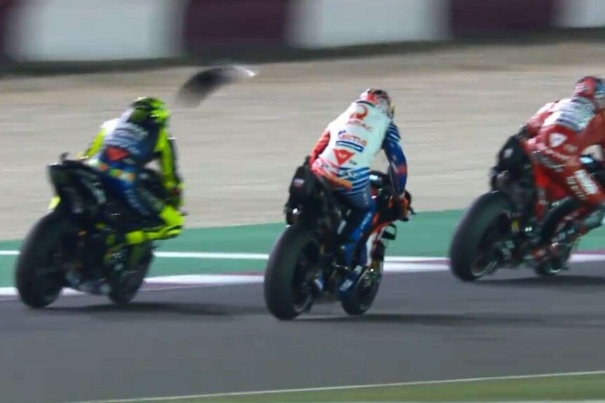 Jack Miller removes his seat during the Qatar MotoGP
