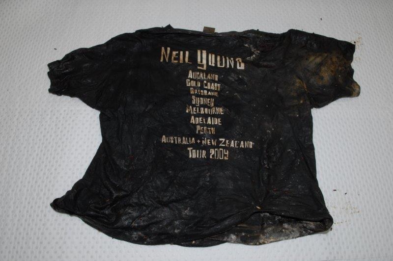 Neil Young t-shirt found on murder victim found in mine