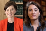 Two close up images of female politicians Nicolle Flint and Michelle Lensink