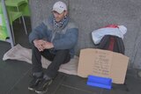 Homeless man James