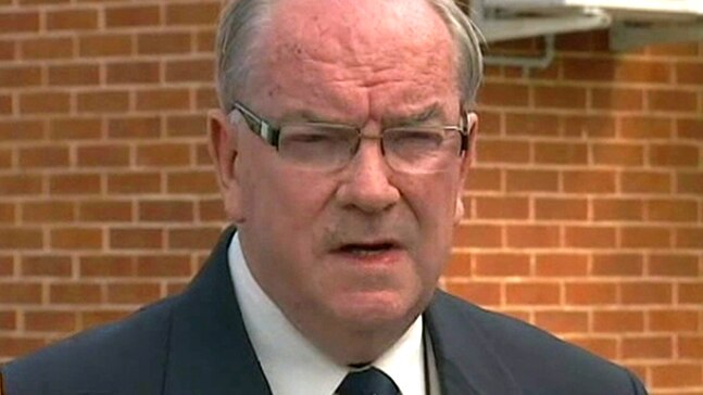 Adelaide Catholic priest Ian Dempsey speaks to media on September 14, 2011.