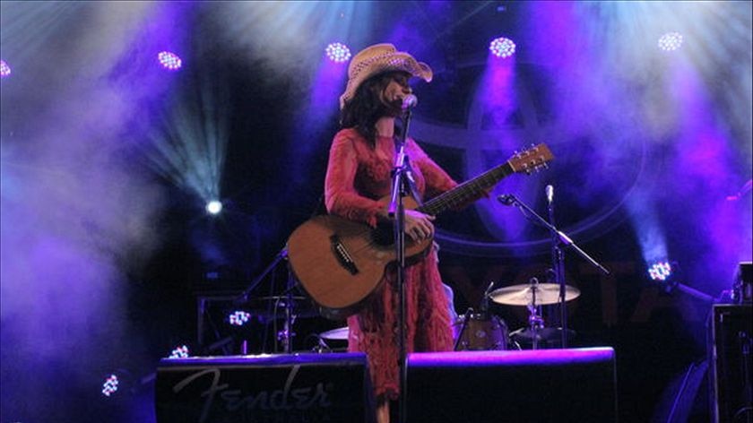 Kasey Chambers, headline act for the opening concert of the 2015 Tamworth Country Music Festival.