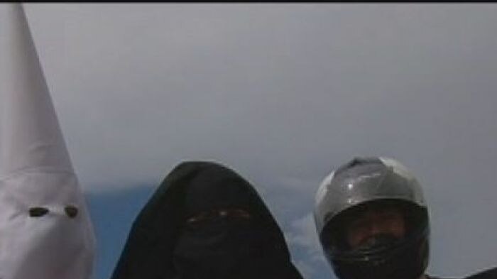 Protester Wears Kkk Hood At Parliament To Revive Burqa Ban Debate Abc Radio