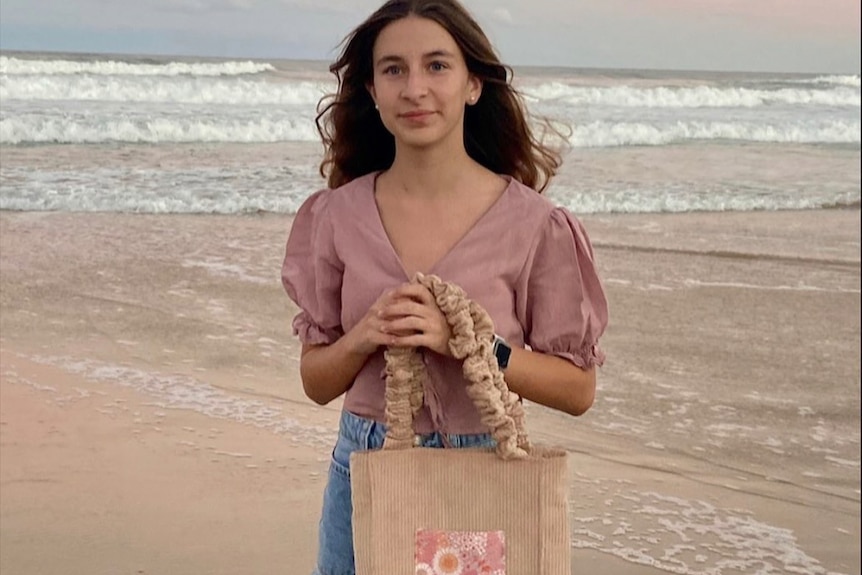 Monique at the beach.