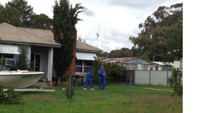 The house in  Mandurama, near Blayney, where an 11-month-old girl died after reportedly falling from a trampoline