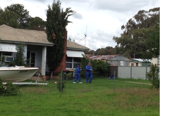 The house in  Mandurama, near Blayney, where an 11-month-old girl died after reportedly falling from a trampoline