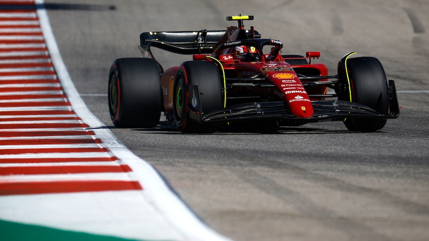 Carlos Sainz at the US F1 grand prix