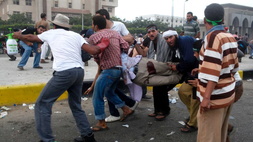 Pro-Morsi protesters