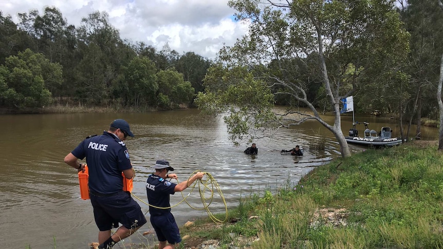 Police search a Gold Coast river for Tiahleigh Palmer