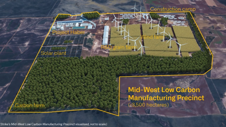 Computer graphics of planned Mid West Low Carbon Manufacturing Precinct